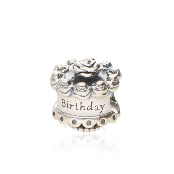 Silver Happy Birthday Ladies Charm 791289 - Picture 2 of 2